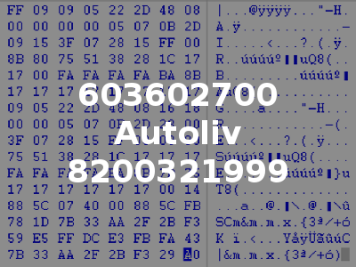 603602700 Autoliv 8200321999