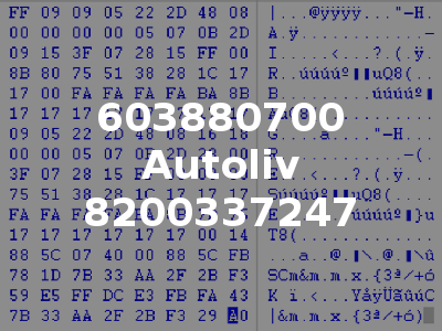 603880700 Autoliv 8200337247