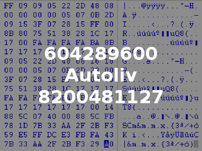 604289600 Autoliv 8200481127
