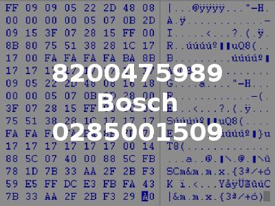 8200475989 Bosch 0285001509