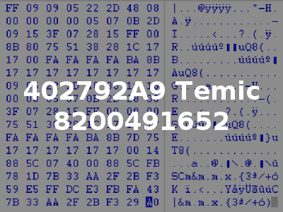 402792A9 Temic 8200491652