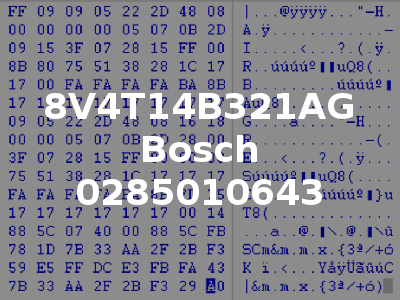 8V4T14B321AG Bosch 0285010643