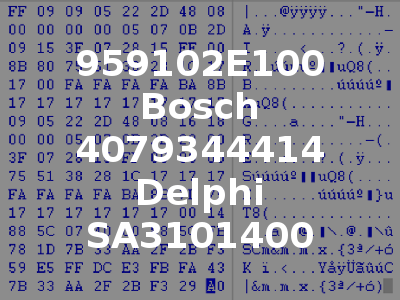 959102E100 Bosch 4079344414 Delphi SA3101400