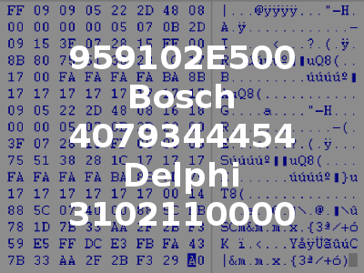 959102E500 Bosch 4079344454 Delphi 3102110000