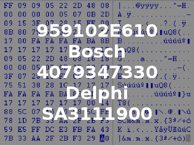 959102E610 Bosch 4079347330 Delphi SA3111900