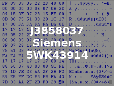 J3858037 Siemens 5WK43914