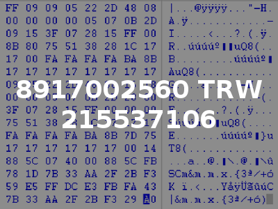 8917002560 TRW 215537106