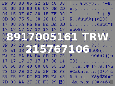 8917005161 TRW 215767106