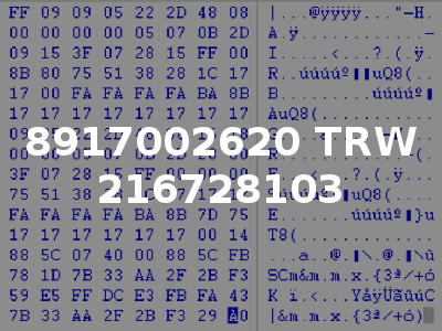8917002620 TRW 216728103