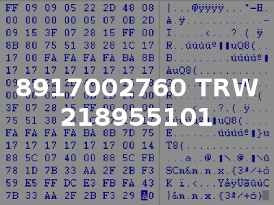 8917002760 TRW 218955101