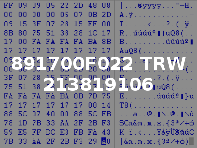 891700F022 TRW 213819106