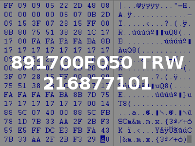 891700F050 TRW 216877101