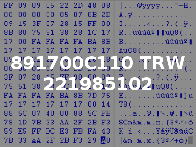 891700C110 TRW 221985102