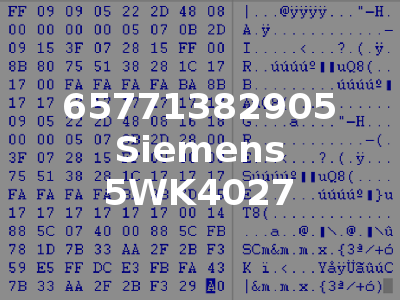 65771382905 Siemens 5WK4027