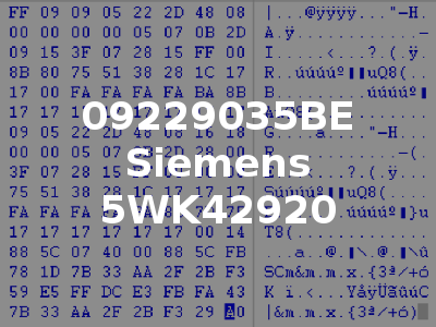 09229035BE Siemens 5WK42920