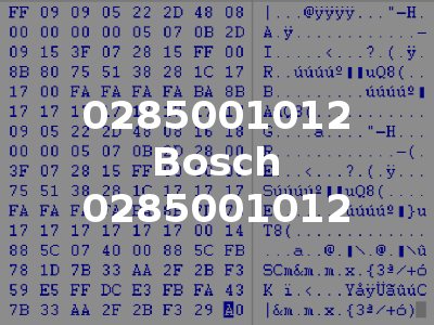 0285001012 Bosch 0285001012