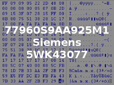 77960S9AA925M1 Siemens 5WK43077
