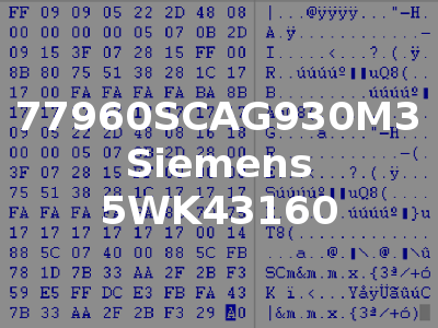 77960SCAG930M3 Siemens 5WK43160