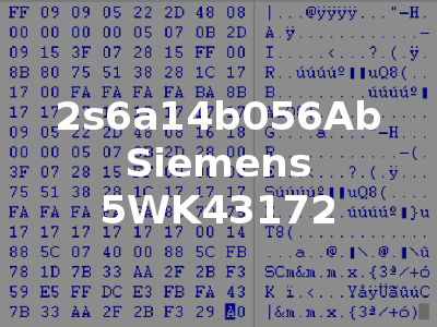 2s6a14b056Ab Siemens 5WK43172