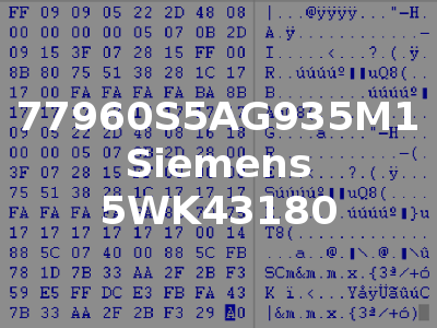 77960S5AG935M1 Siemens 5WK43180