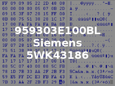 959303E100BL Siemens 5WK43186