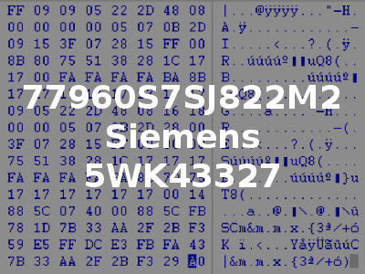 77960S7SJ822M2 Siemens 5WK43327