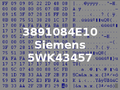 3891084E10 Siemens 5WK43457
