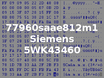 77960saae812m1 Siemens 5WK43460