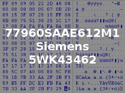 77960SAAE612M1 Siemens 5WK43462