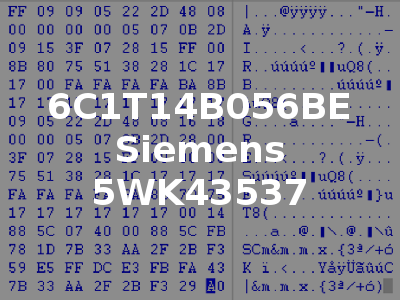 6C1T14B056BE Siemens 5WK43537