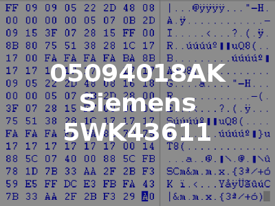05094018AK Siemens 5WK43611