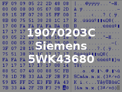 19070203C Siemens 5WK43680