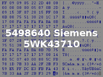 5498640 Siemens 5WK43710