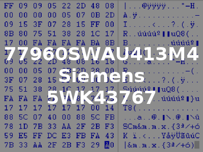 77960SWAU413M4 Siemens 5WK43767