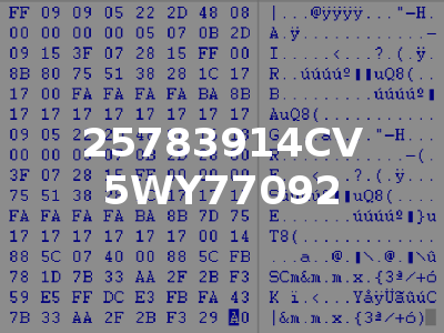 25783914CV 5WY77092