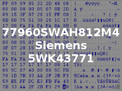 77960SWAH812M4 Siemens 5WK43771