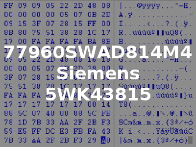 77960SWAD814M4 Siemens 5WK43815