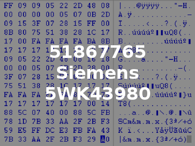 51867765 Siemens 5WK43980
