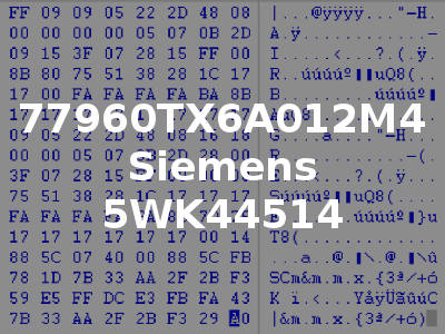77960TX6A012M4 Siemens 5WK44514