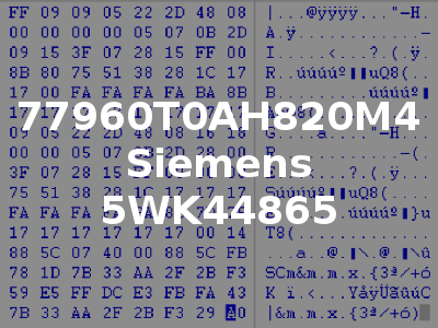 77960T0AH820M4 Siemens 5WK44865