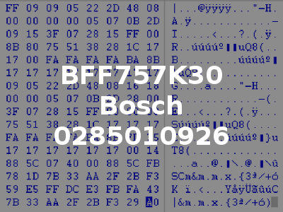 BFF757K30 Bosch 0285010926