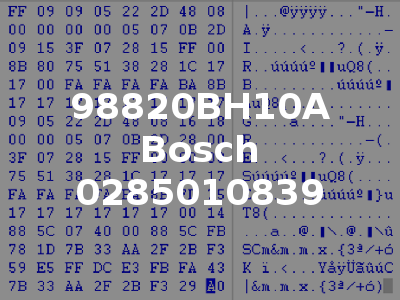 98820BH10A Bosch 0285010839