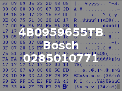 4B0959655TB Bosch 0285010771