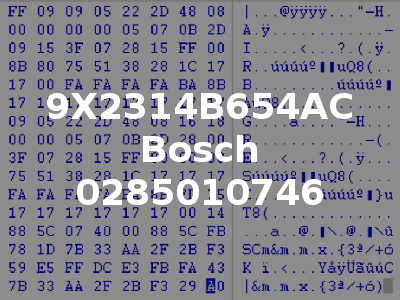 9X2314B654AC Bosch 0285010746
