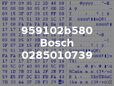 959102b580 Bosch 0285010739