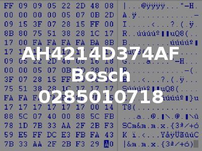 AH4214D374AF Bosch 0285010718