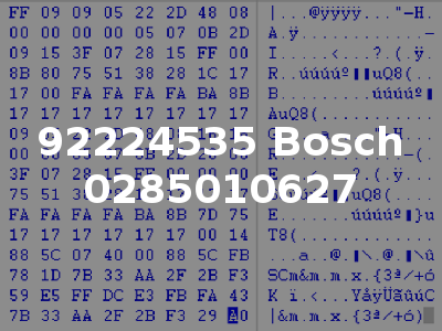 92224535 Bosch 0285010627