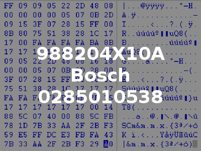 988204X10A Bosch 0285010538