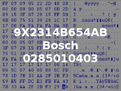 9X2314B654AB Bosch 0285010403