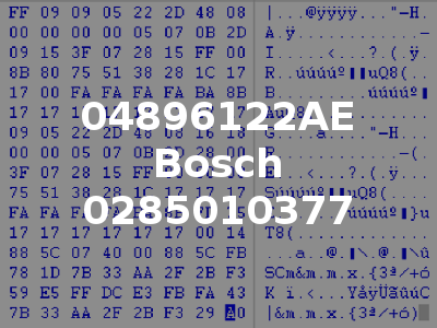 04896122AE Bosch 0285010377